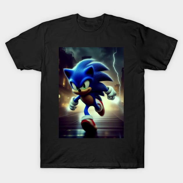 lightning sonic T-Shirt by store of art